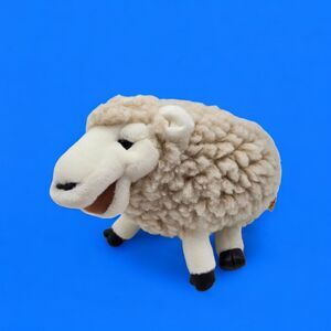Vintage Folkmanis Hand Puppet Plush 15" Woolly Sheep Toy -Use as Golf Club Cover